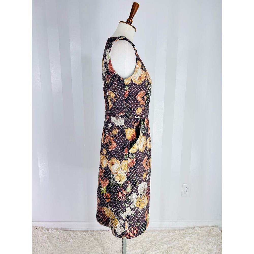 ANTHROPOLOGIE TABITHA Women’s Floral Print Sleeveless Sheath Dress Sz 6 - Picture 2 of 11